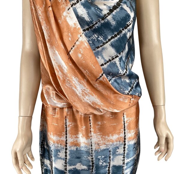 Robert Rodriguez Silk Dress Size 8 Abstract Print Feminine Flattering Statement - Picture 8 of 8